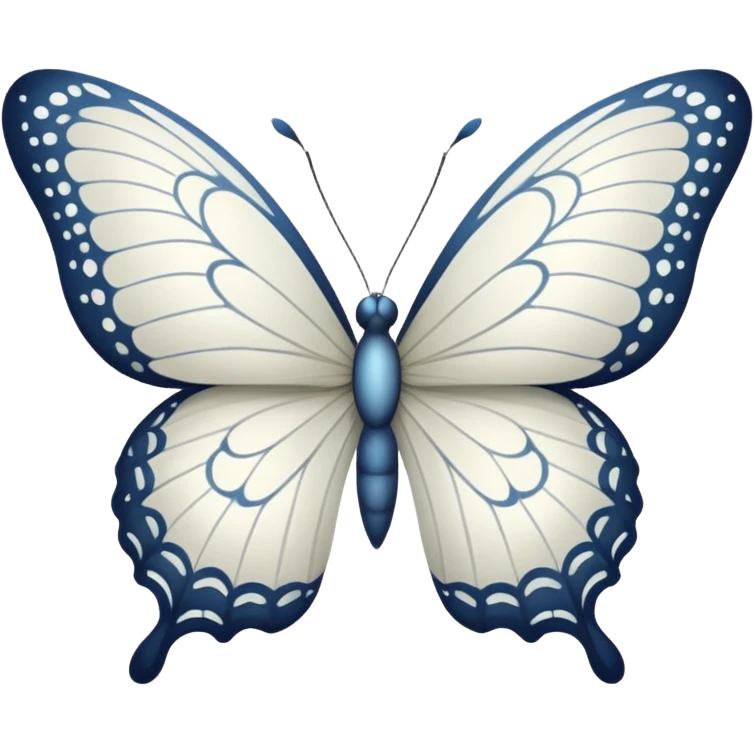 white butterfly emoji