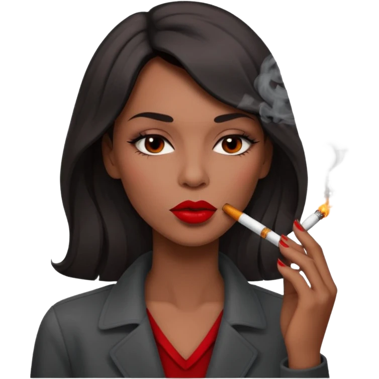 Baddie smoking emoji
