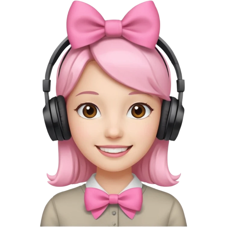 🤭💗🎧🎀 emoji