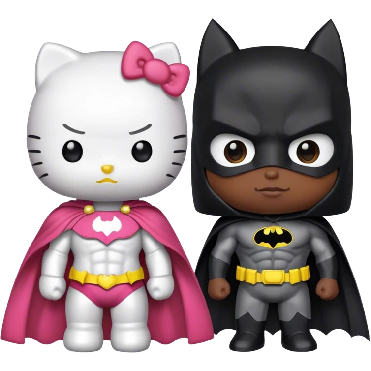 hello kitty and batman emoji