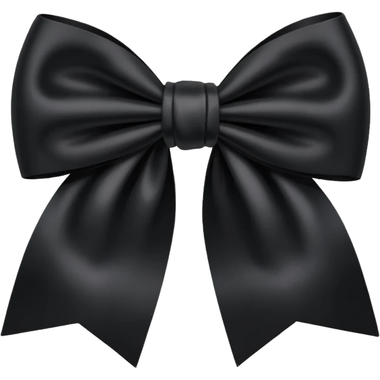 Moño negro emoji