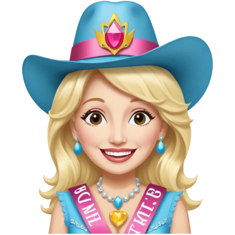 Dolly Parton on a bachelorette trip emoji