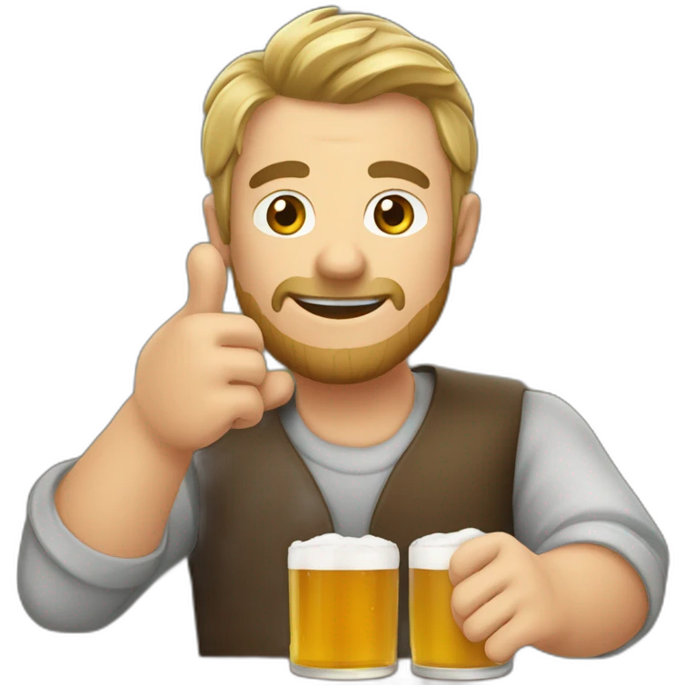 Inoxtag qui boit de la bière emoji