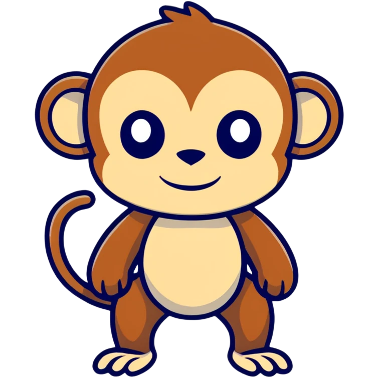 Animated monkey emoji
