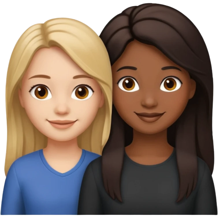 two sisters – Sonya and Taya they look different) emoji