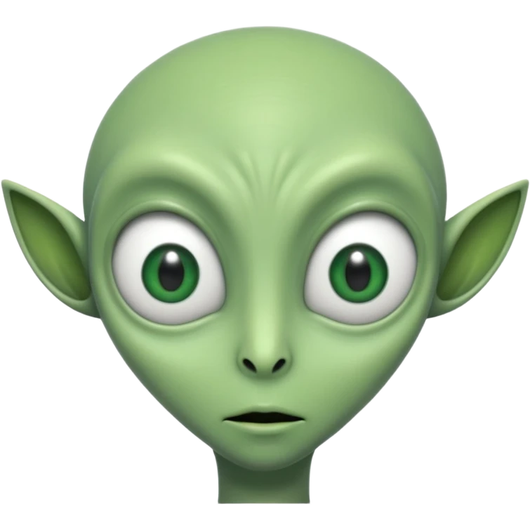 High alien emoji