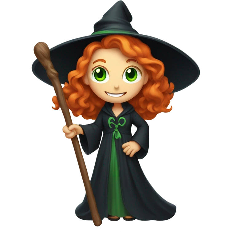 Ginger witch emoji
