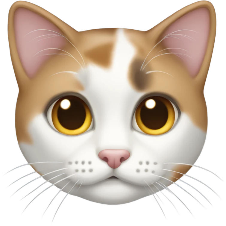 Dilute calico cat emoji