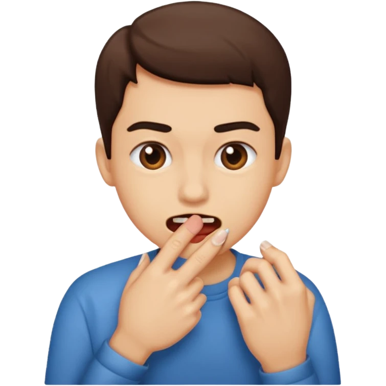 Nail bite emoji