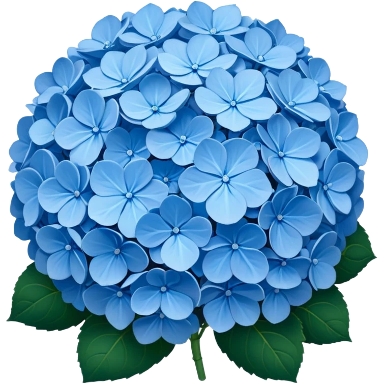 Blue hydrangeas emoji