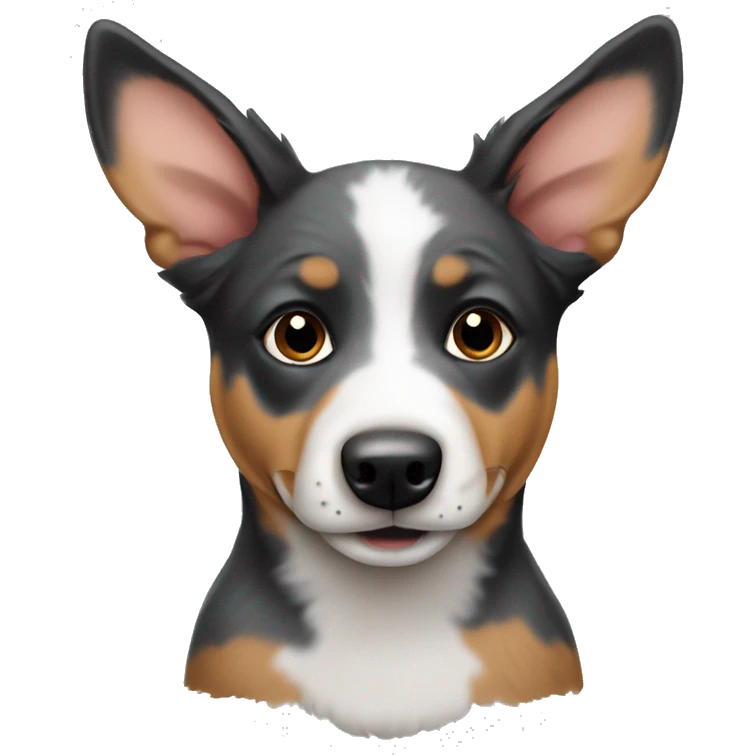 Australian cattle dog puppy emoji