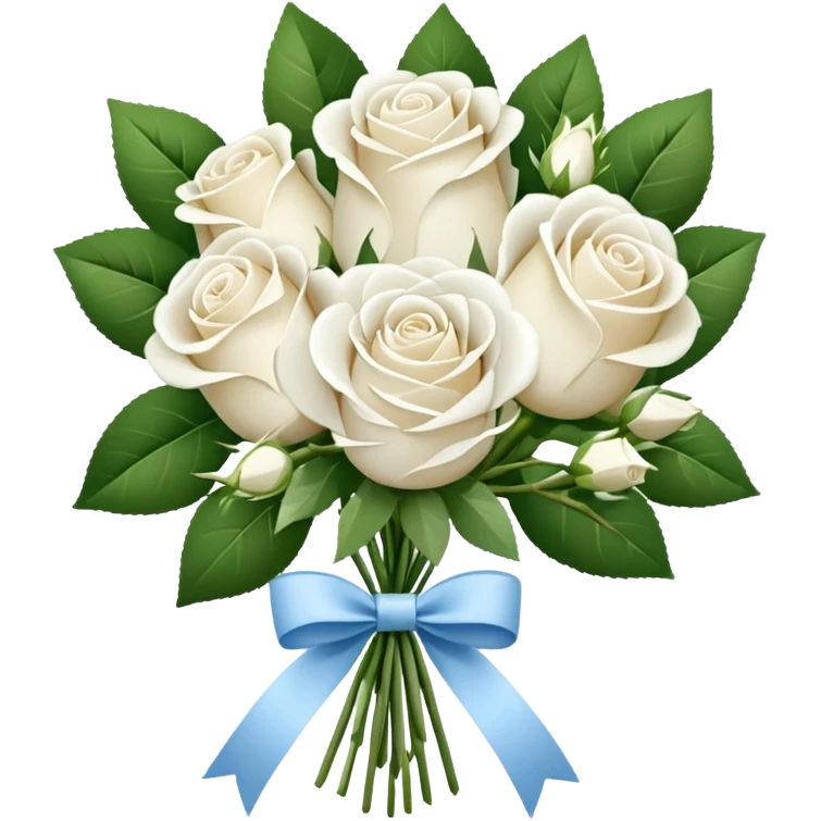 white bouquet emoji
 emoji
