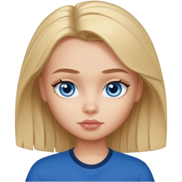 Bratz Cameron blue eyes, Blue eyes, dark blue shirt emoji