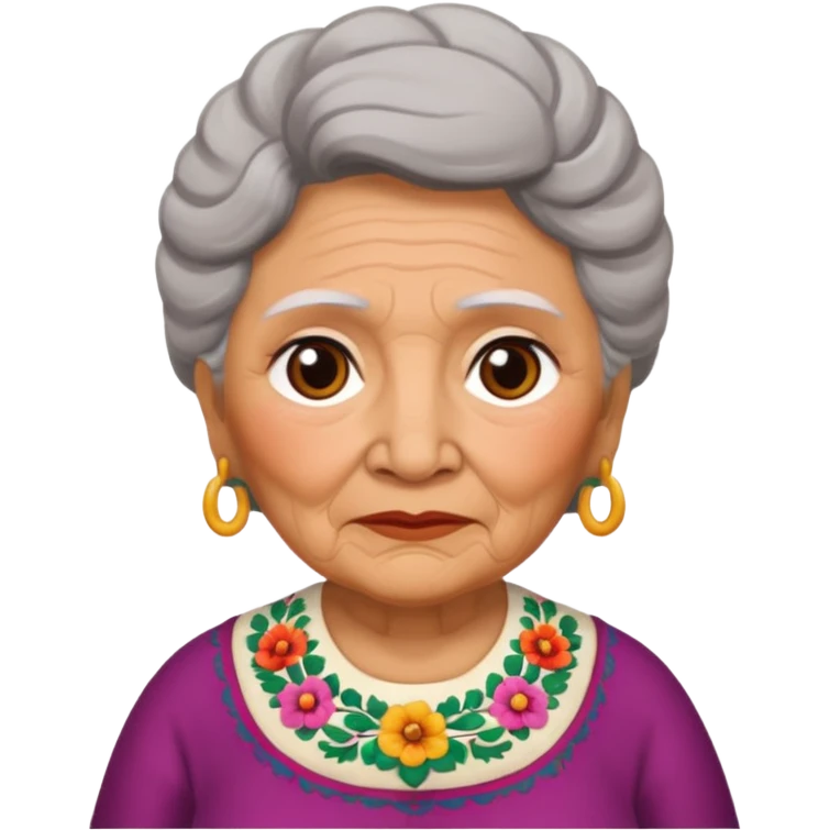 Mexican grandma saying i don’t know emoji