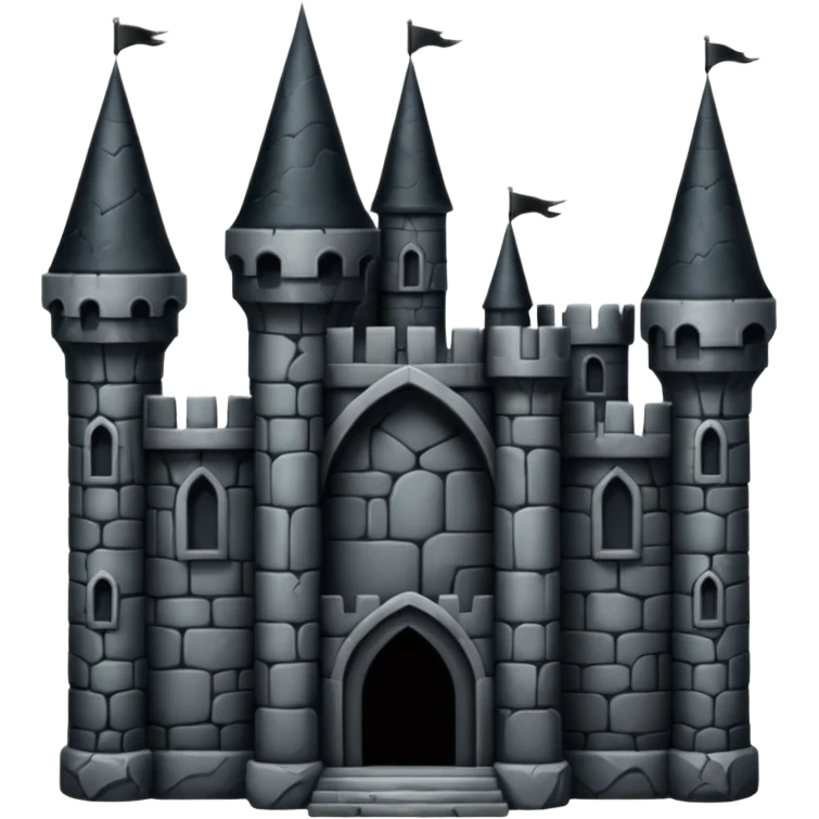 Black castle emoji