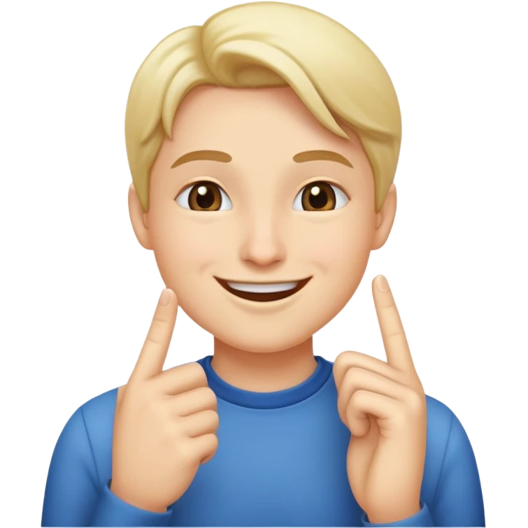 🤫+😁 emoji