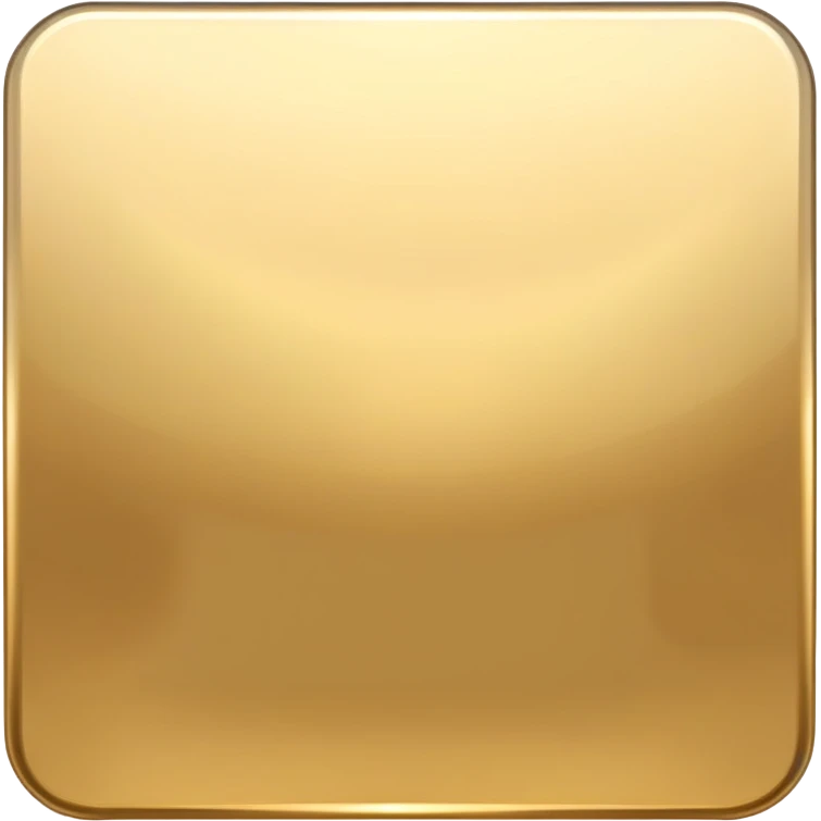 A golden square with a slight gradient, variation 3 emoji