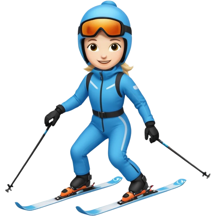 A person skiing emoji