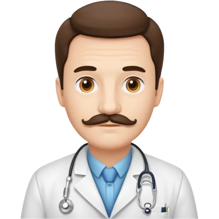 doctor with white mustaches emoji