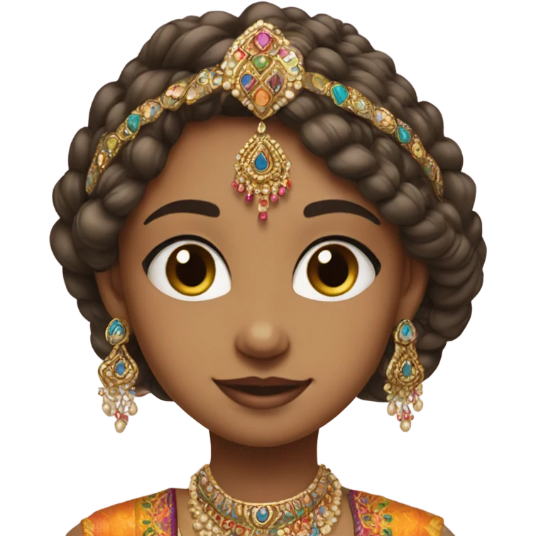 Girl at a Indian wedding  emoji