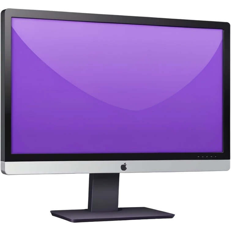 purple wide screen monitor emoji