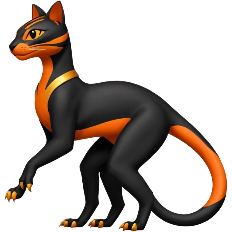Salandit-Litten-Bastet-Fakémon-hybrid-creature (full body)  emoji