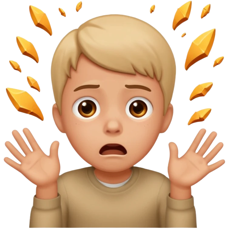 Falling child emoji