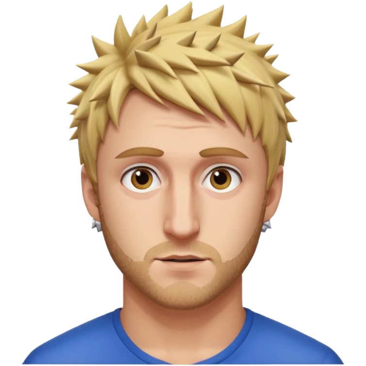 Logan Paul with a short beard and spiky hair emoji