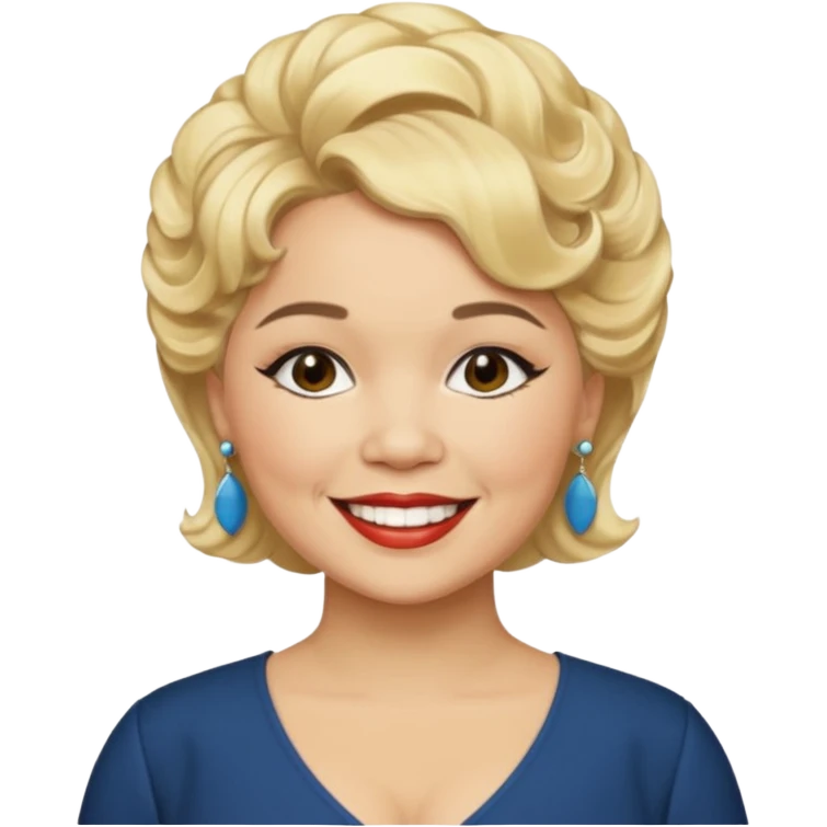 Etta James with blonde hair emoji