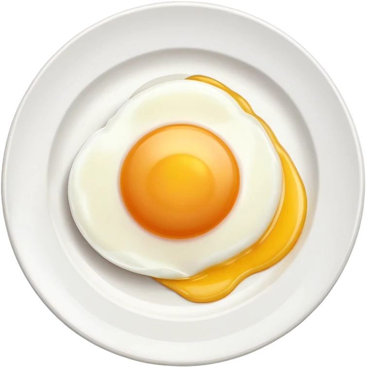 one egg on plate emoji