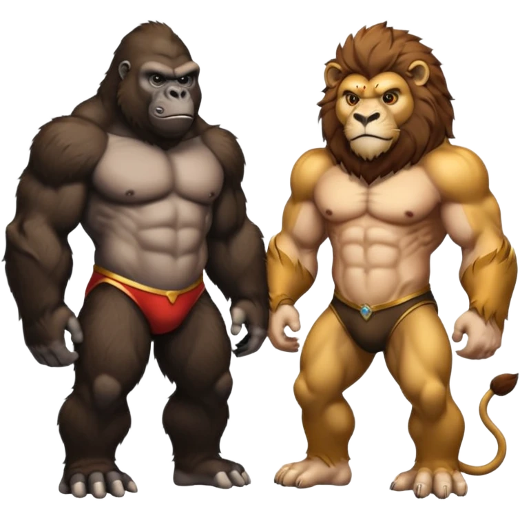 🦍🦁 emoji