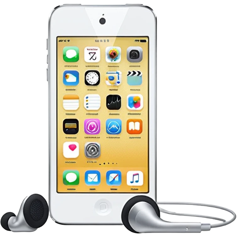 iPod touch 8 with earpiece speaker emoji