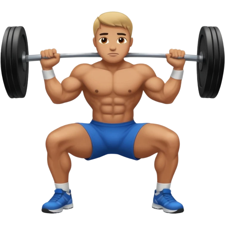 Guy squating emoji
