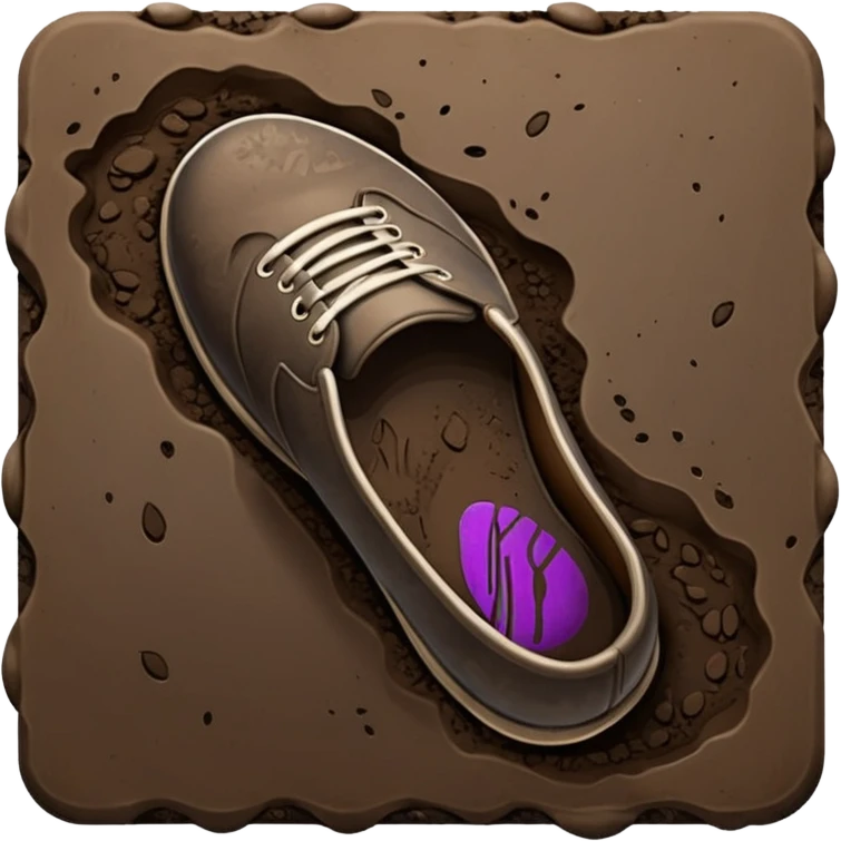 shoe print   emoji