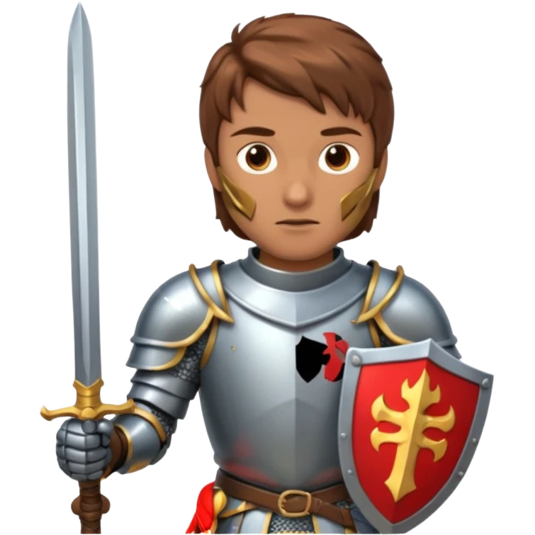 a knight with sword in his hand emoji