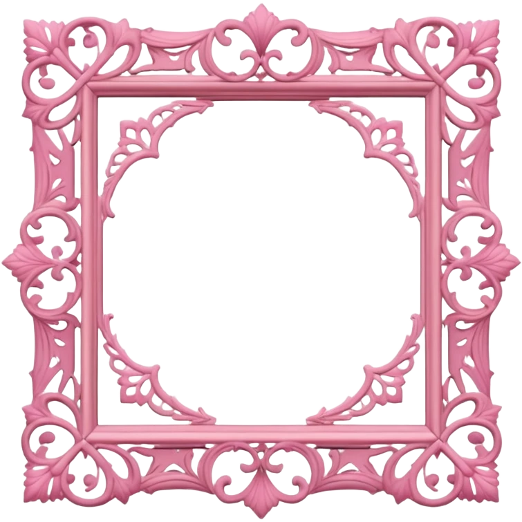 pink lace vintage frame  emoji