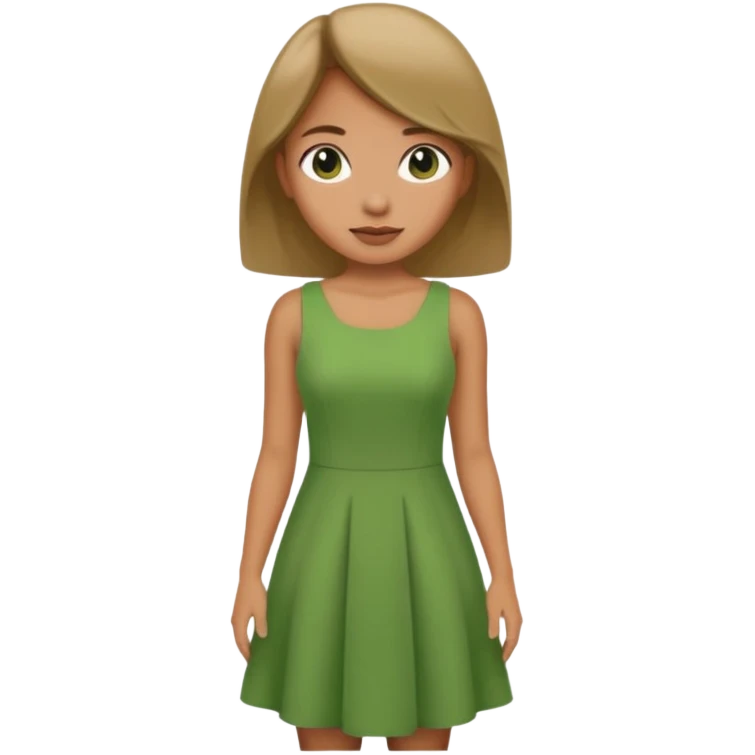 Bratz human girl green emoji