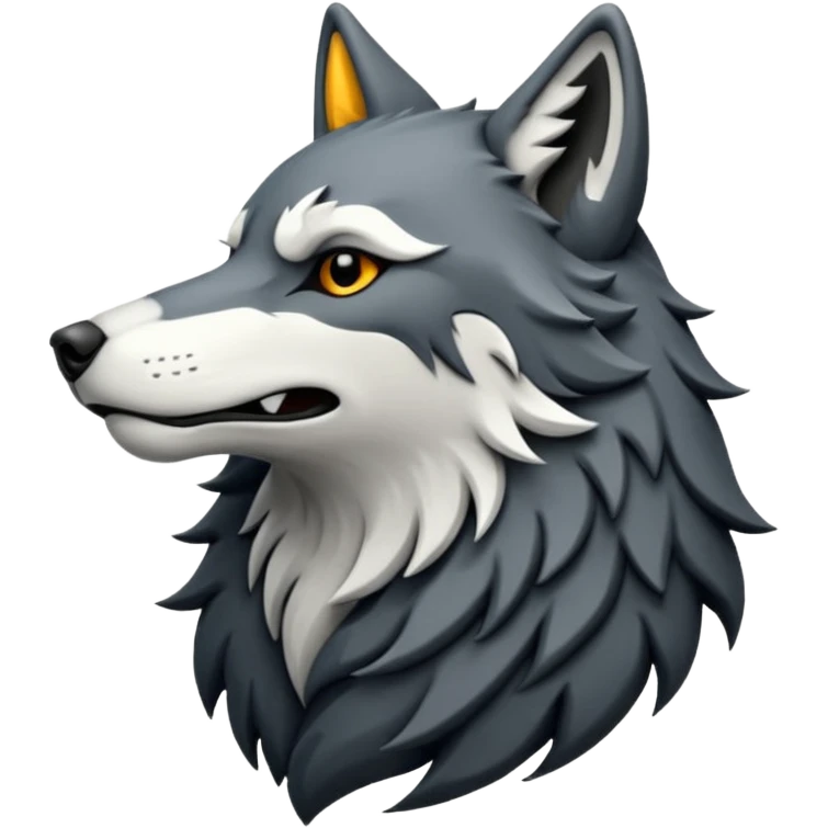 howling wolf crest emoji