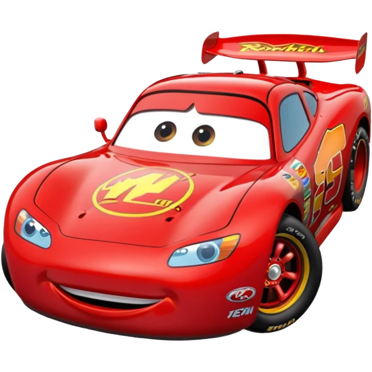 lightning mcqueen metallic red emoji