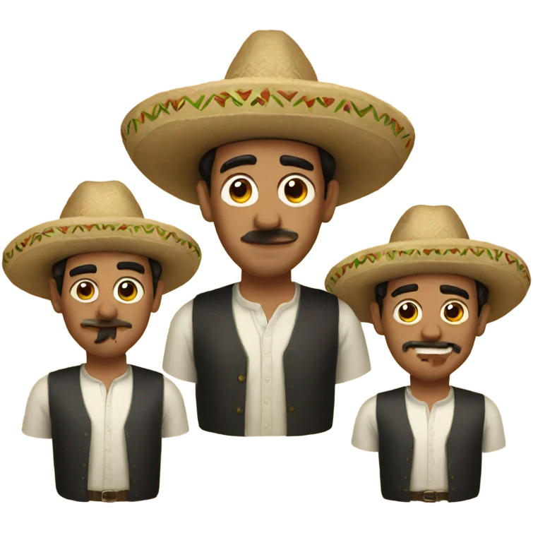 Three Mexican men  emoji