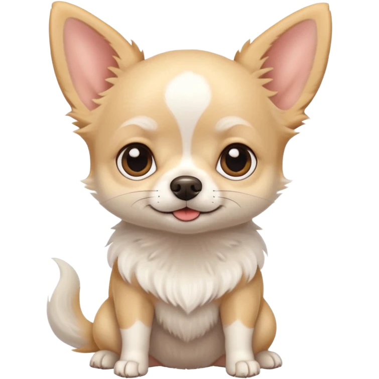 cute white chihuahua emoji