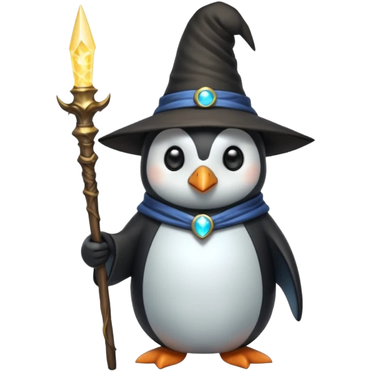Penguin Wizard emoji