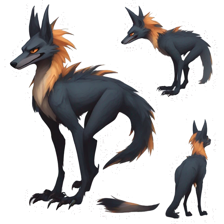 Cool Edgy Modern Vernid-Sergal species by LiLaiRa full body emoji