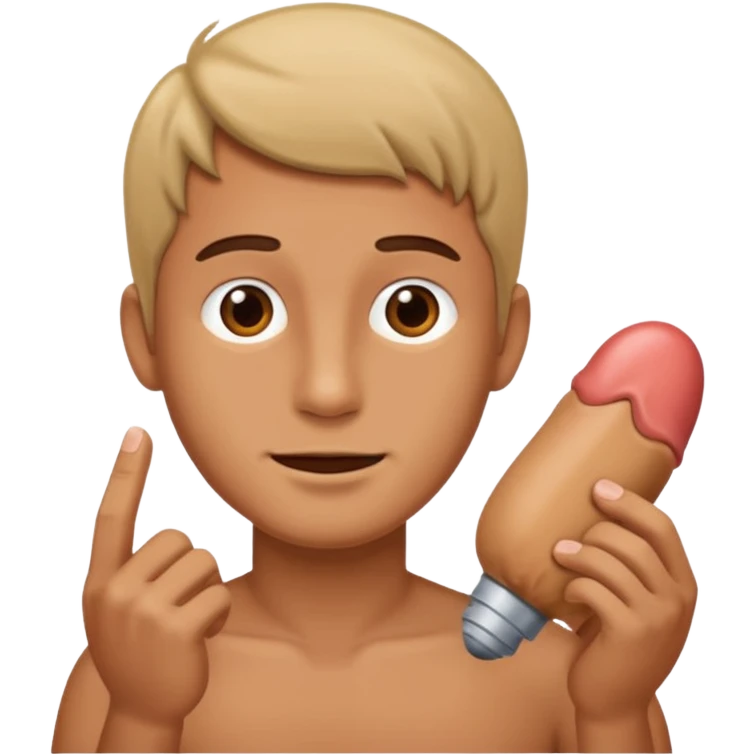 Stroking my dick emoji