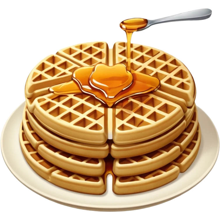 waffles with maple syrup emoji