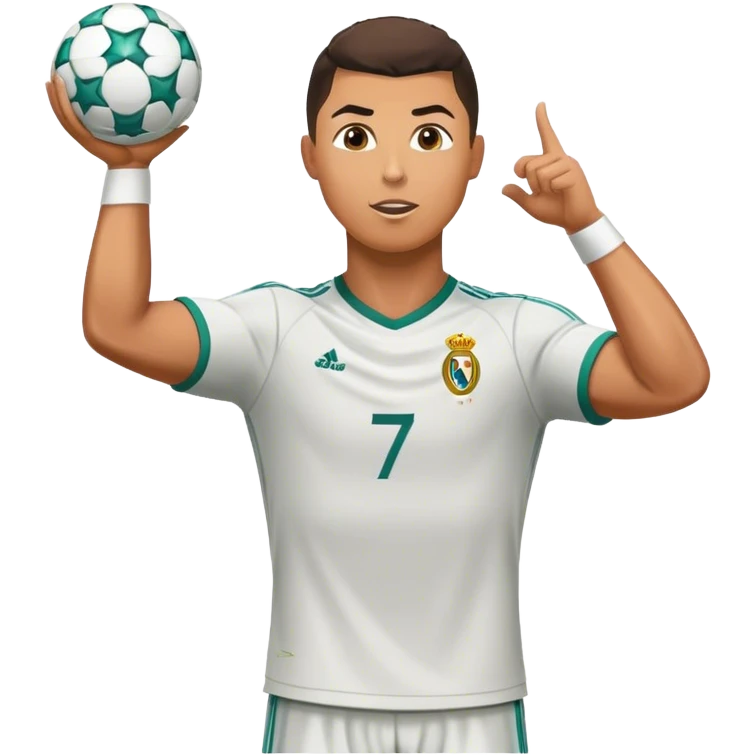 Ronaldo doing a Header emoji