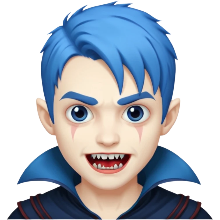 blue haired vampire boy emoji