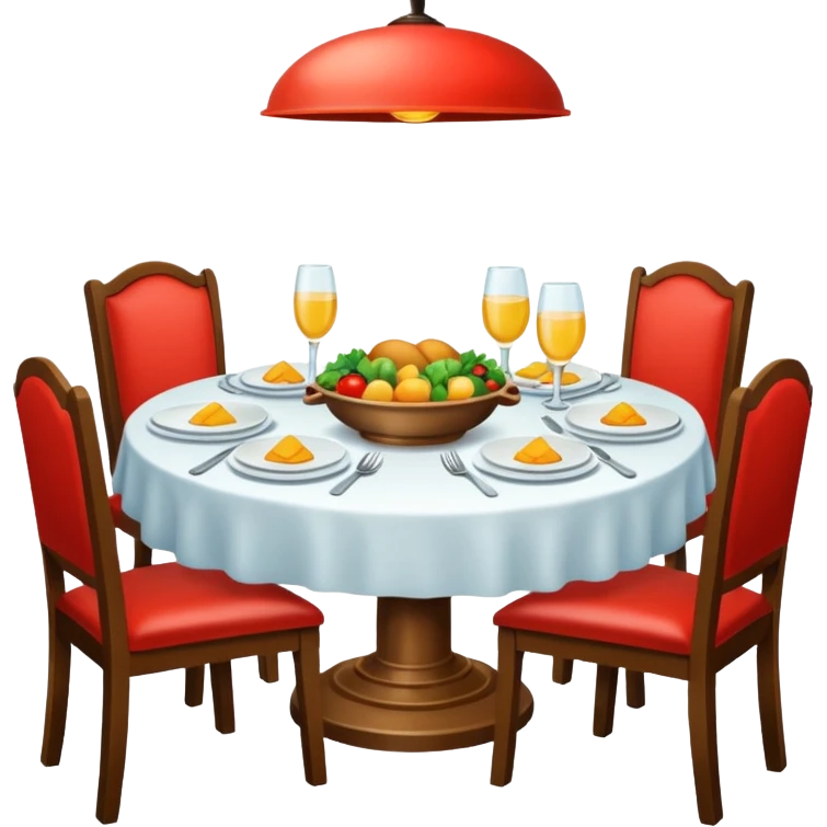 dinner table emoji