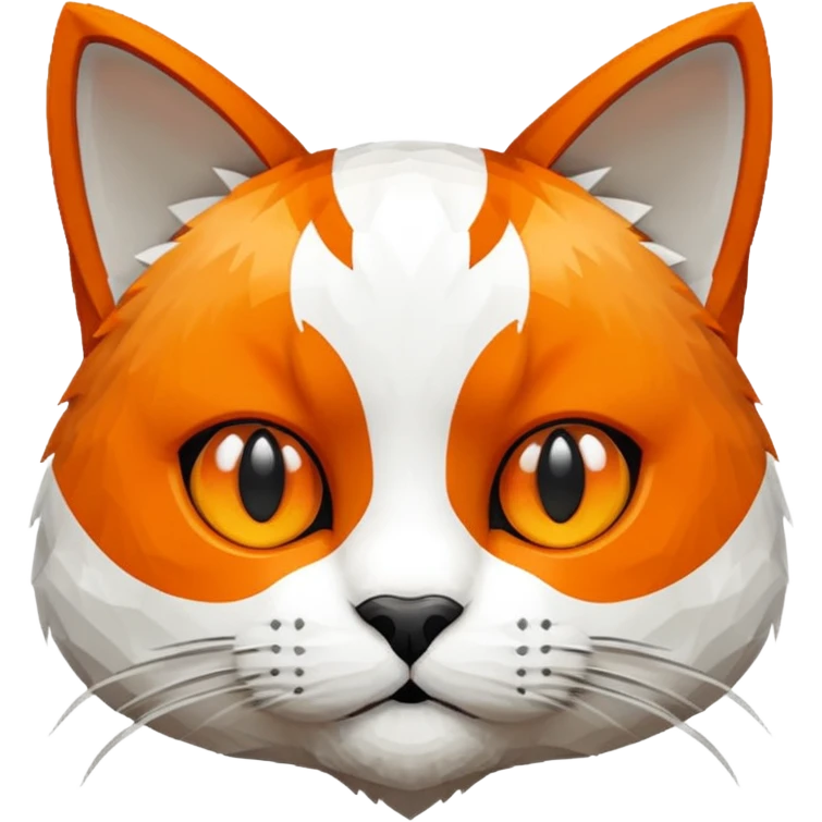 Pixilated cat emoji