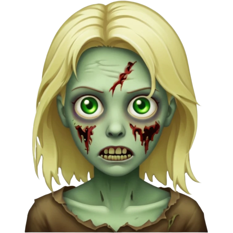 blonde zombie emoji